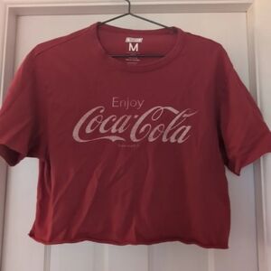 Coca Cola Women's Red Graphic Crop Top